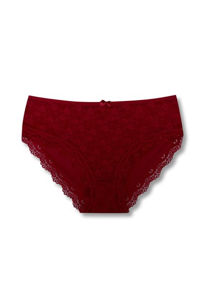 Cotton Lace Front High Waist Large Size Women's Panties