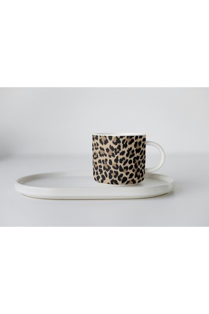 Porcelain Leopard Print Nescafe Cup