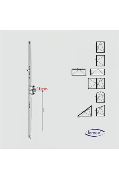 15 mm Göbek GR:05 1585-2000 Çift Açılım Ön İspanyoleti (Açıklamayı Okumadan Satın Almayınız)