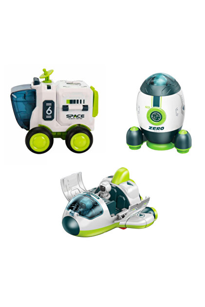 scntoys Uzay Seti Astronotlu Uzay Arabası Uzay Roketi Uzay Mekiği
