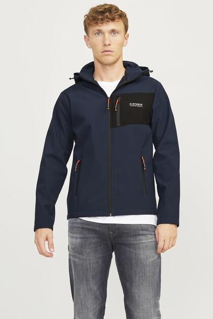JACK & JONES ESSENTIALS softshell jas JJEBASIC moonbeam