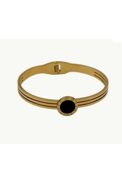 Black Jewelled Cuff Bracelet