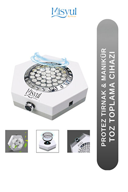 Nail dust collector Protez Tırnak Toz Toplama Makinesi 3 Fanlı