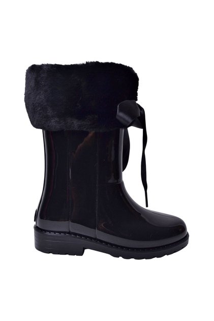 W10239-002 Campera Charol Soft Negro Children's Boots