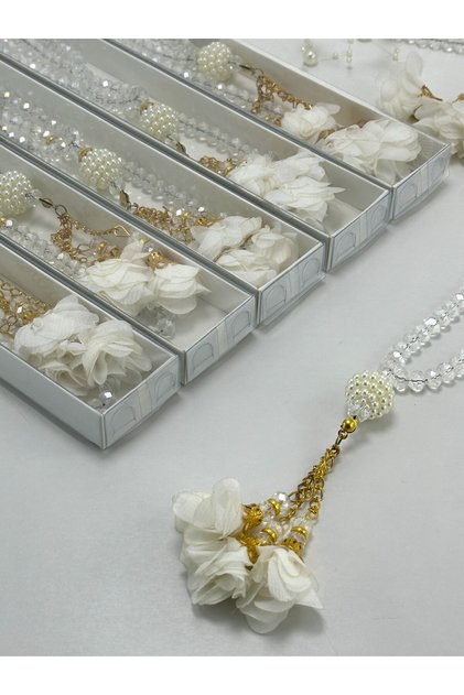 Dowry, Gift, Baby Shower, Crystal Prayer Beads Set Boxed Hajj, Umrah Return Gift