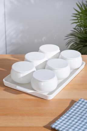 NARUMI フロレリア 6客セット 新品 ACAR 6165 Nora Collection 6 Lı Tepsili Porselen Kapaklı