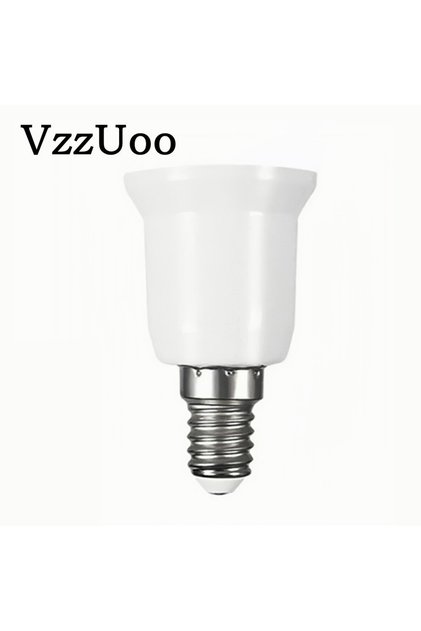 VzzUoo E14 To E27 Adapter Conversion Sket Fireproof Plastic Converter High Quality Material Sket ...
