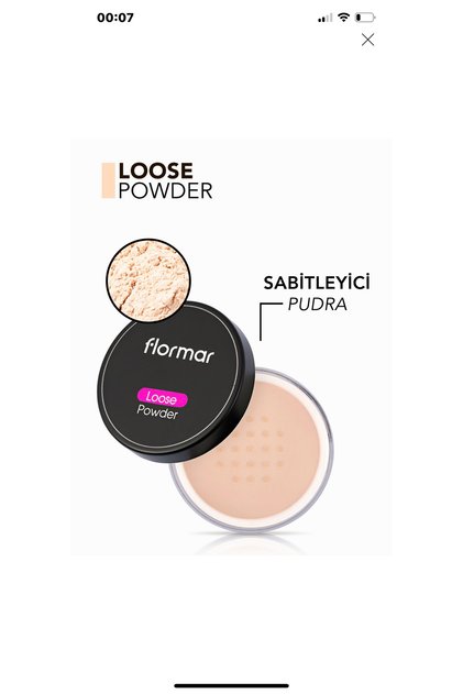 Loose powder sabitleyici pudra 01 pale sand