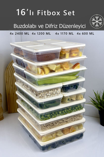 FİTHOME 16 Adet Fitbox Buzdolabı ve Buzluk Düzenleyici Hava
