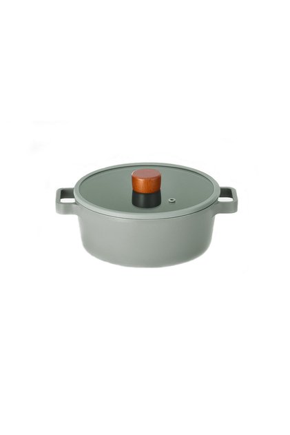 Fika 26 Cm Cast Iron Saucepan with Glass Lid
