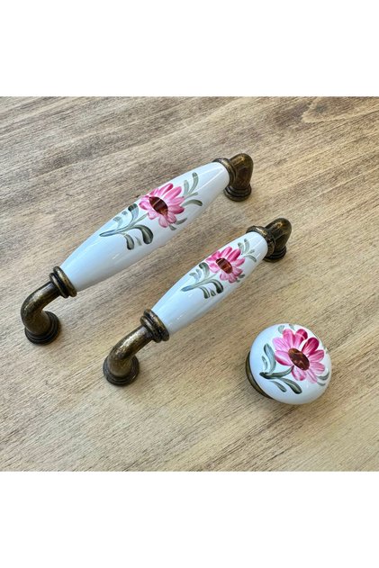 Porcelain Furniture Drawer Cloakroom Kitchen Cabinet Handle