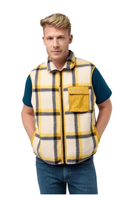 Jack Wolfskin Felslicht Check Vest M Erkek Yelek A60061-A0028