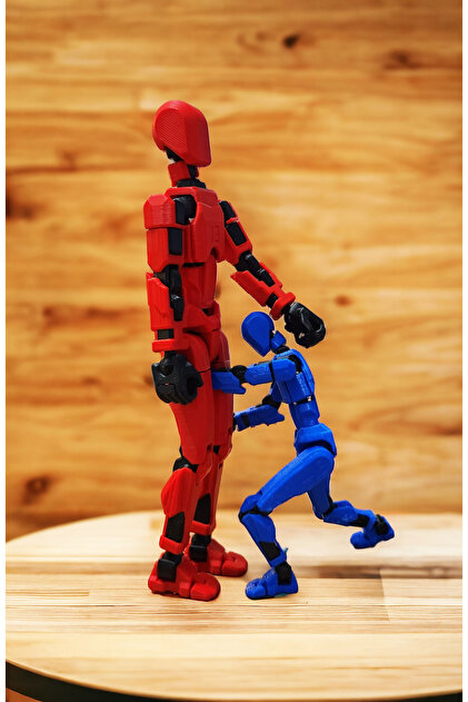 Suelo Butik Büyük Boy! Titan 13 Robot Dummy Kırmızı Siyah Tüm