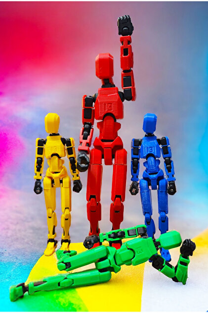 5月バラエティフィギュア13体セット Suelo Butik Büyük Boy! Titan 13 Robot Dummy Kırmızı Siyah Tüm