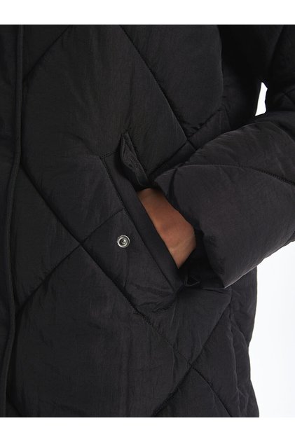 Hooded Quilted Women's Puffer Coat