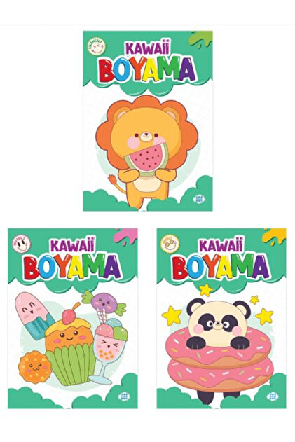 Kawaii Coloring Set (3 Books) / Collective / Nine Children / 8789567456384