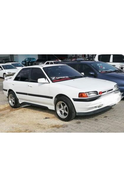 Mazda 323 FS Mazda 323 Uyumlu Sedan Yan Marşpiyel Boyasız Siyah