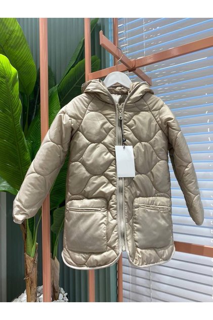 Hooded Quilted Girl's Coat