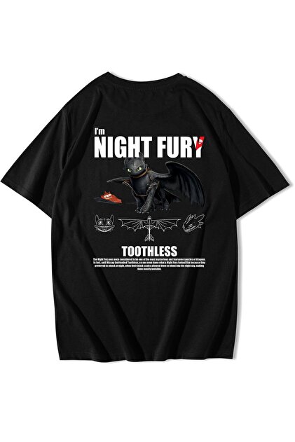 BRZ COLLECTION Unisex Oversize Night Fury Ejderhanı Nasıl