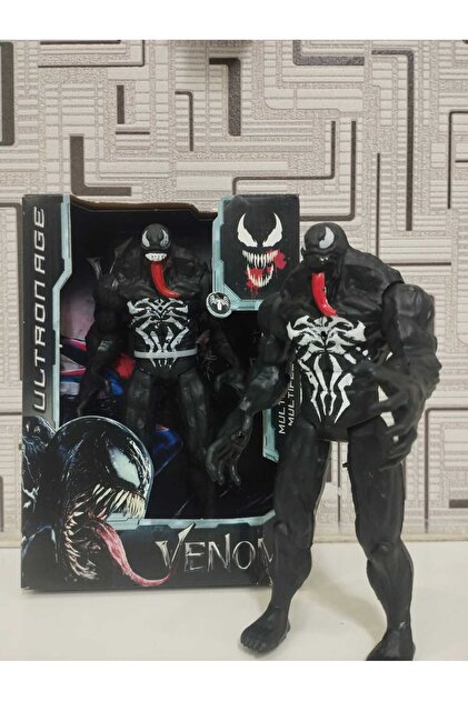KİNKU SİYAH VENOM FİGÜRÜ 20 cm - KALİTELİ VENOM FİGÜRÜ Pil