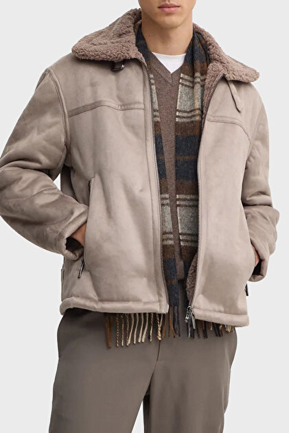 Armani Exchange Süet Logolu Regular Fit Mono Yaka Mont Erkek MONT