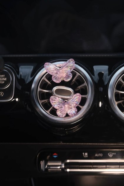 Lilac Butterfly Air Conditioner Ornament 2 Pcs