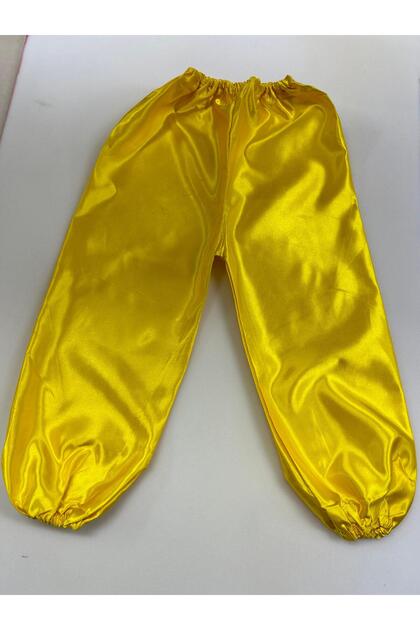 Folklore Shalwar Yellow Local Style Shalwar Satin Shiny Girls' Shalwar for April 23Rd