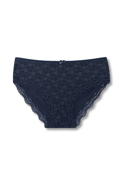 Cotton Lace Front High Waist Large Size Women's Panties