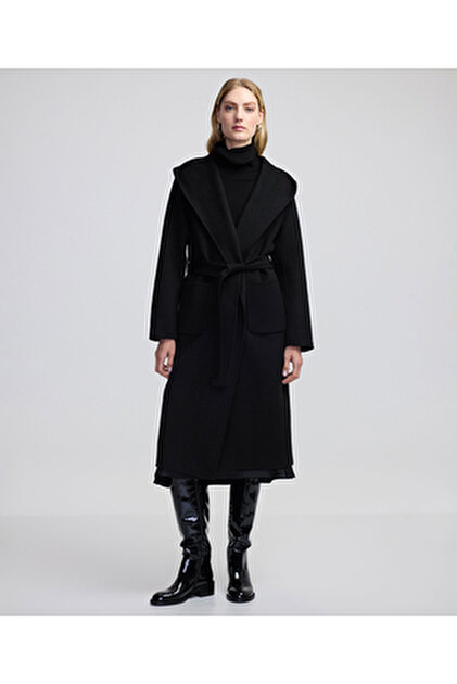 İpekyol Faux Leather Mix Coat- Trendyol