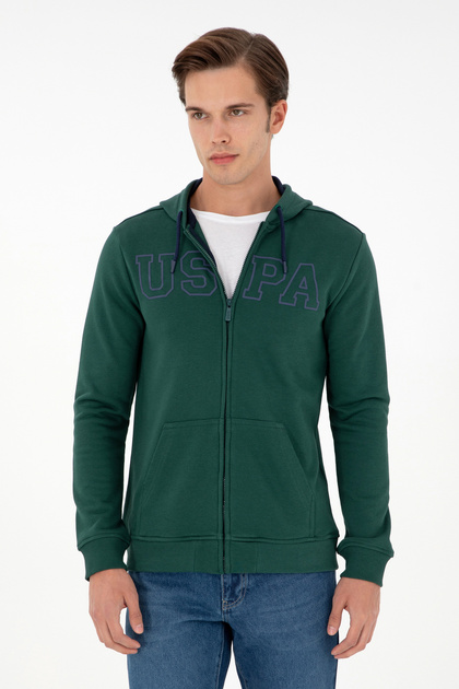 Men's Dark Green Knitted Cardigan 50295172 -Vr079