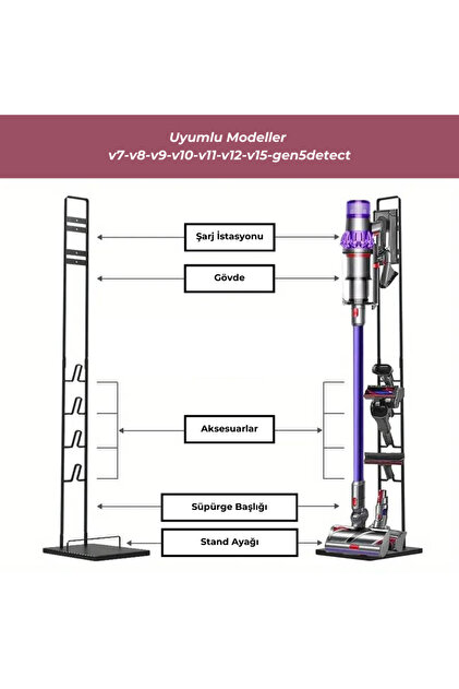 Pro Fresh & Clean Dyson V12 Detect Slim Absolute Uyumlu Dik