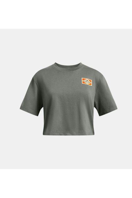 Ua Project Rock Campus - Kids Crop Short Sleeve T-Shirt 1386387 -709