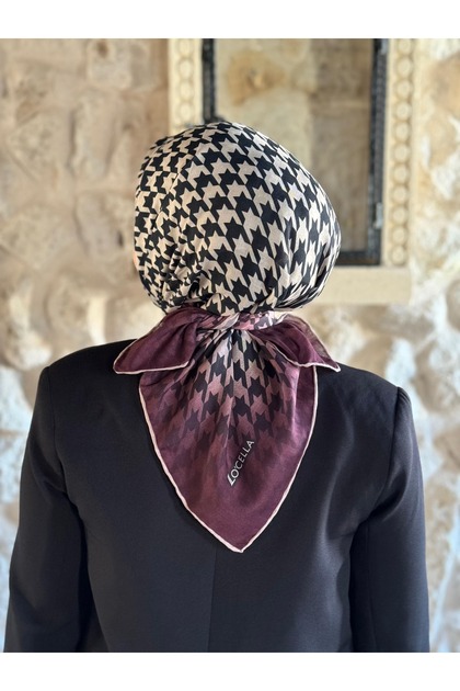 Women's Cotton Soft Scarf Goose Foot Pattern