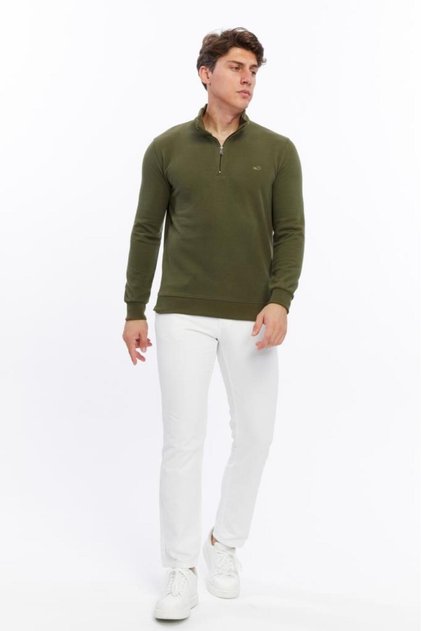 Judge Collar Zippered Thessaloniki Sweater