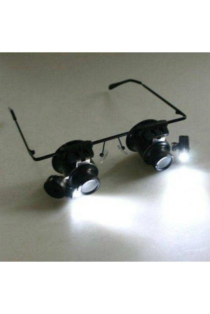 --Eyeglass Shaped 20X Magnifying Glasses Led Lighted Eyeglass Shaped Magnifying Glasses