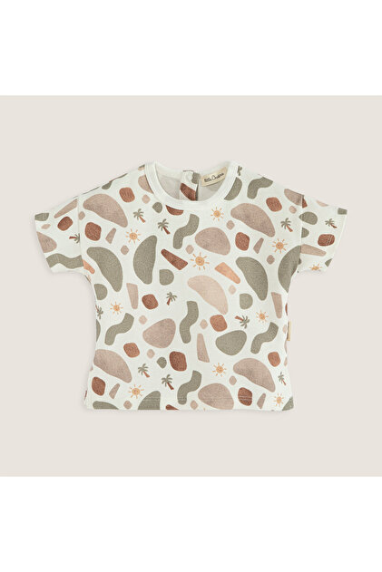 Joyful Printed Tshirt Ecru