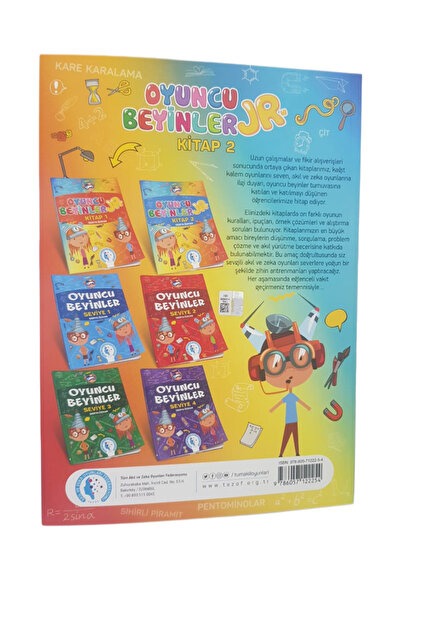 Curious&Genius TAZOF OYUNCU BEYİNLER JR. SEVİYE 1-2 (2 KİTAP BİR