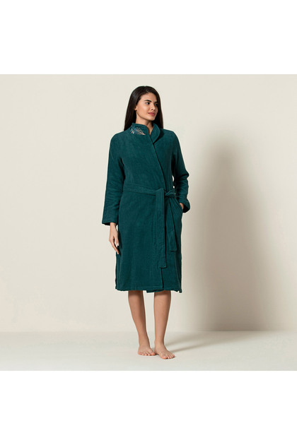 Ruth Bamboo Women's Bathrobe Green