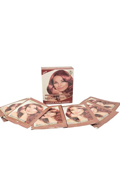 Henna Vital Burgundy Kızıl Rengi Henna Hint Kınası 6'lı Paket
