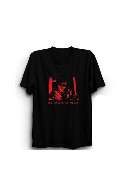 The Sisters of Mercy, Red Scream, Rock Metal Music Band Unisex 100% Cotton T-Shirt