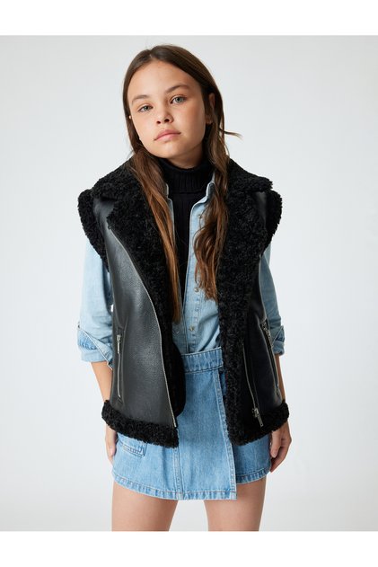 Denim Shorts Skirt Double Breasted Pocket Cotton