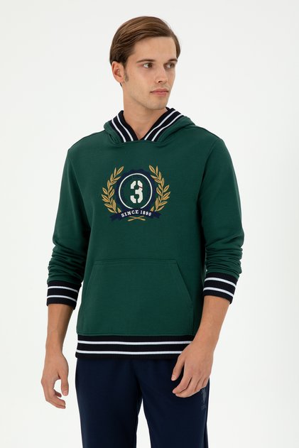 Men's Dark Green Sweatshirt 50290758 -Vr079