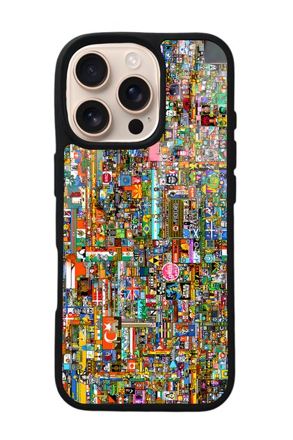 iPhone 16 Pro R/Place Commemorative Design Glossy Phone Case