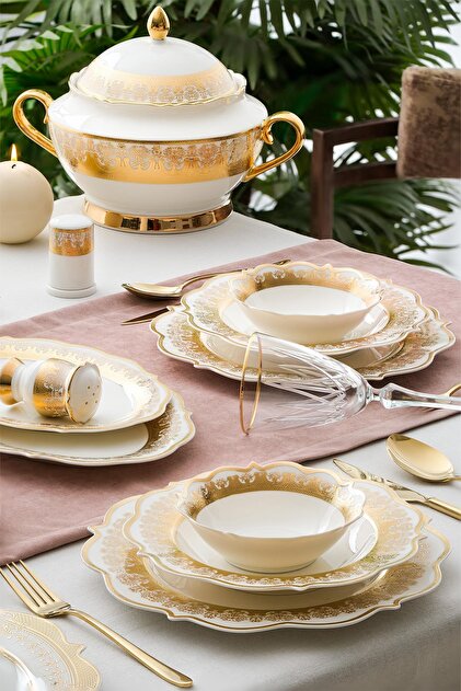 Noritake Crestwood Gold 83 Parça Yemek Takımı - Fiyatı, Yorumları