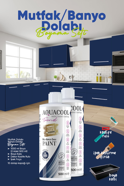 Mutfak Dolabı Boyama Seti / Banyo Dolabı Boyama Seti