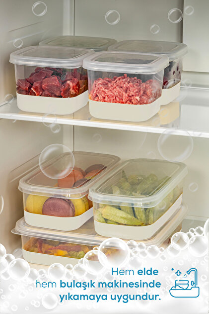 Vienev 6 Parça 550 ml Yumuşak Tabanlı Derin Dondurucu - Difriz