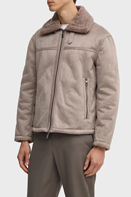 Armani Exchange Süet Logolu Regular Fit Mono Yaka Mont Erkek MONT