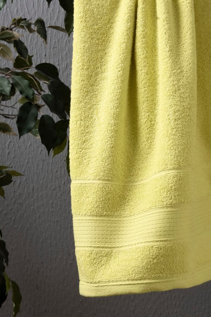 Neşe Home Sarı Yüz Havlusu 50x100 – %100 Pamuklu, Yumuşak ve Emici