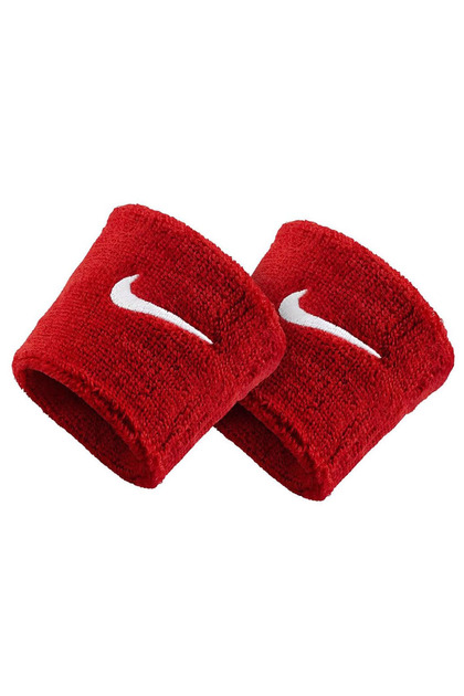 Swoosh Wristbands 2 Unisex Kırmızı Antrenman Havlu Bileklik N.NN.04.601.OS