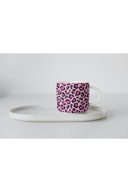 Porcelain Leopard Print Nescafe Cup